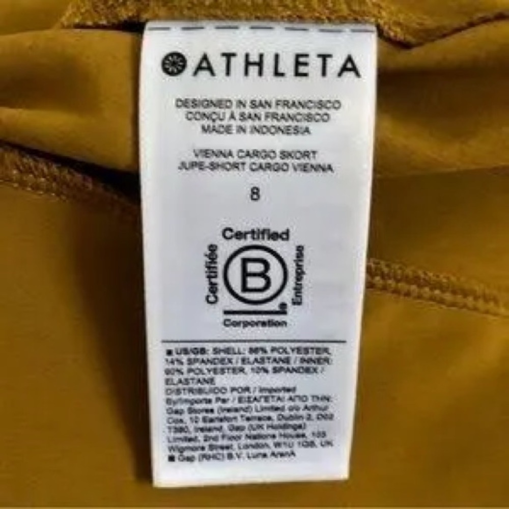 ATHLETA Vienna Cargo Skort NWT Size 8 - Picture 7 of 8